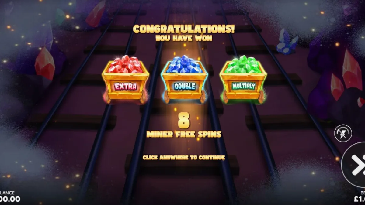 Tampilan visual slot Pickaxe Payday dengan karakter penambang kartun dan elemen tambang emas