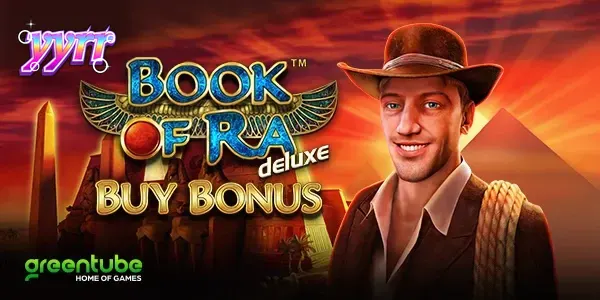 Tampilan visual slot Book of Ra deluxe Buy Bonus dengan nuansa Mesir kuno